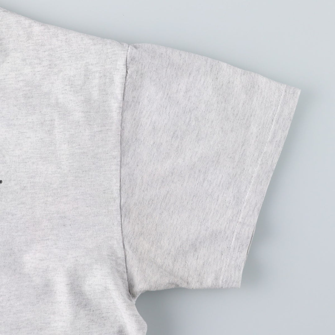 Vintage 90'S Hanes printed T-shirt, made in the USA, men's XL size cotton gray type Vintage Second Hand