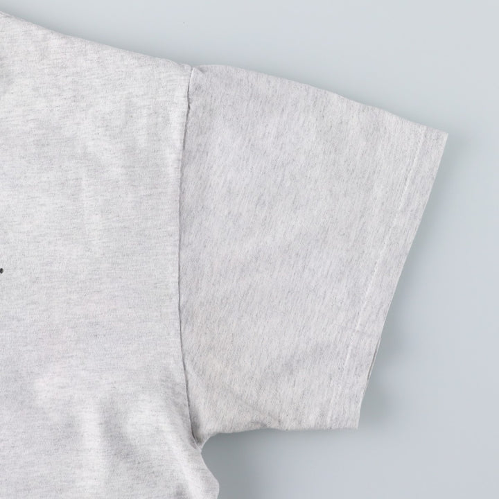 Vintage 90'S Hanes printed T-shirt, made in the USA, men's XL size cotton gray type Vintage Second Hand