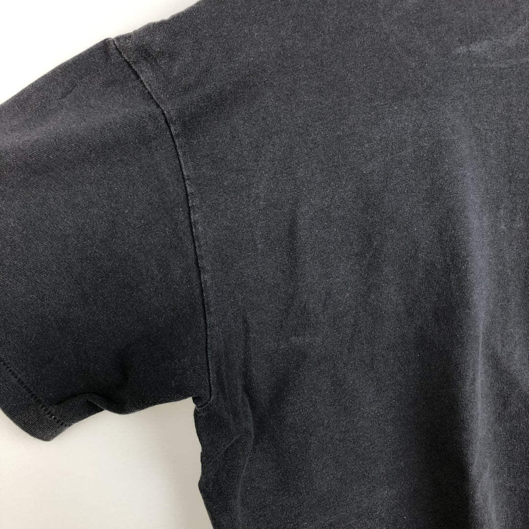80s-90'S Stedman Print T-Shirt, Made in USA, Men's Size L (Equivalent), Vintage cotton black type Vintage Second Hand