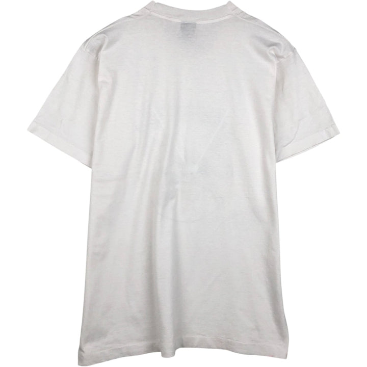 90'S SCREEN STARS printed T-shirt, made in Canada, men's XL size, vintage cotton white type Vintage Second Hand