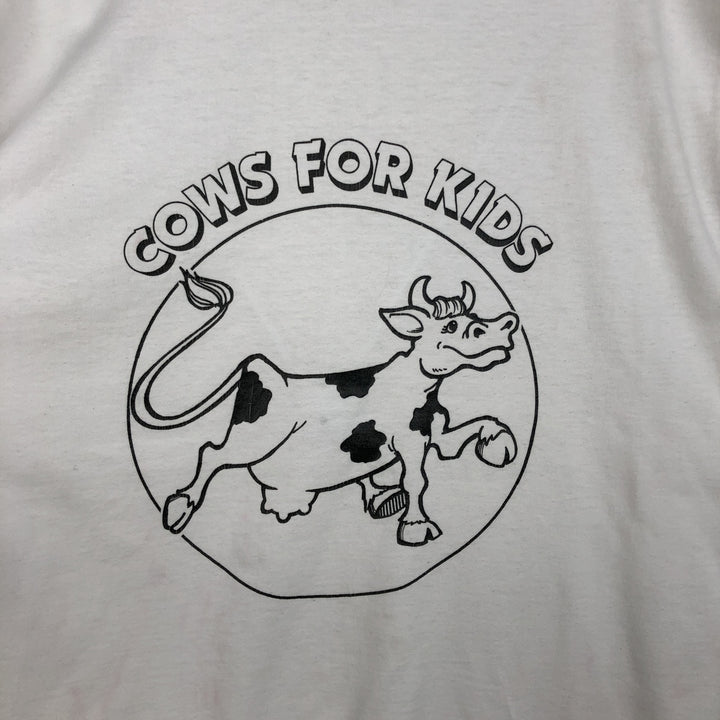 90'S SCREEN STARS printed T-shirt, made in Canada, men's XL size, vintage cotton white type Vintage Second Hand