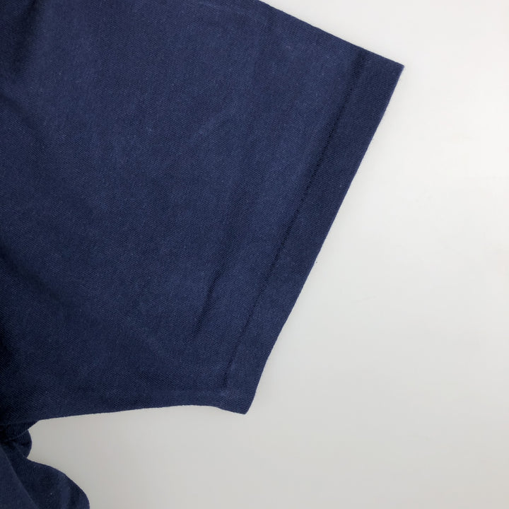 90'S Hanes BEEFY-T WGBH NOVA TV program advertising T-shirt, Made in USA, Men's XL equivalent. cotton navy blue type Vintage Second Hand