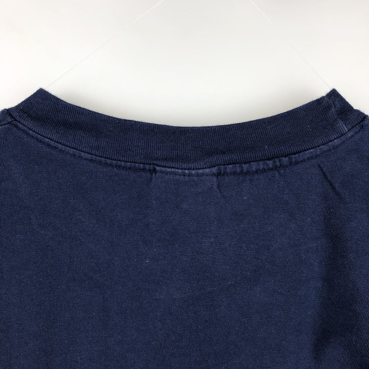 90'S Hanes BEEFY-T WGBH NOVA TV program advertising T-shirt, Made in USA, Men's XL equivalent. cotton navy blue type Vintage Second Hand