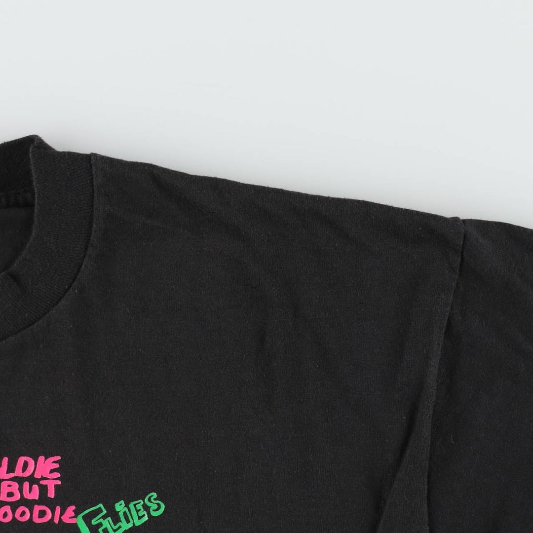 90'S Vintage Printed T-Shirt, Men's Size L unclear black type Vintage Second Hand