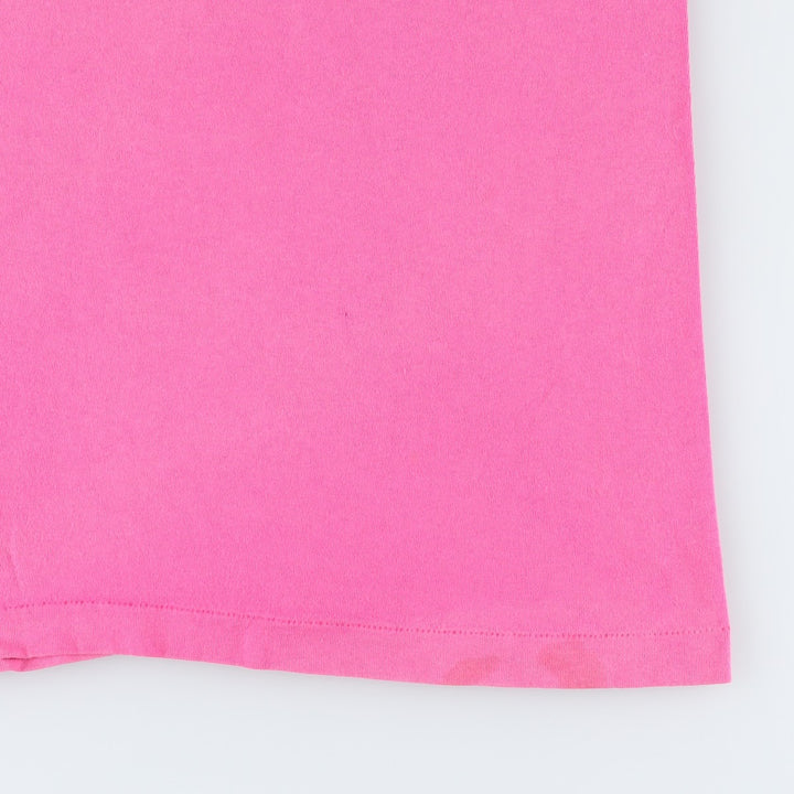 90'S Fruit of the Loom Jeppesen Sanderson Advertising T-Shirt, Made in USA, Men's Size L (approx.), Vintage cotton pink type Vintage Second Hand