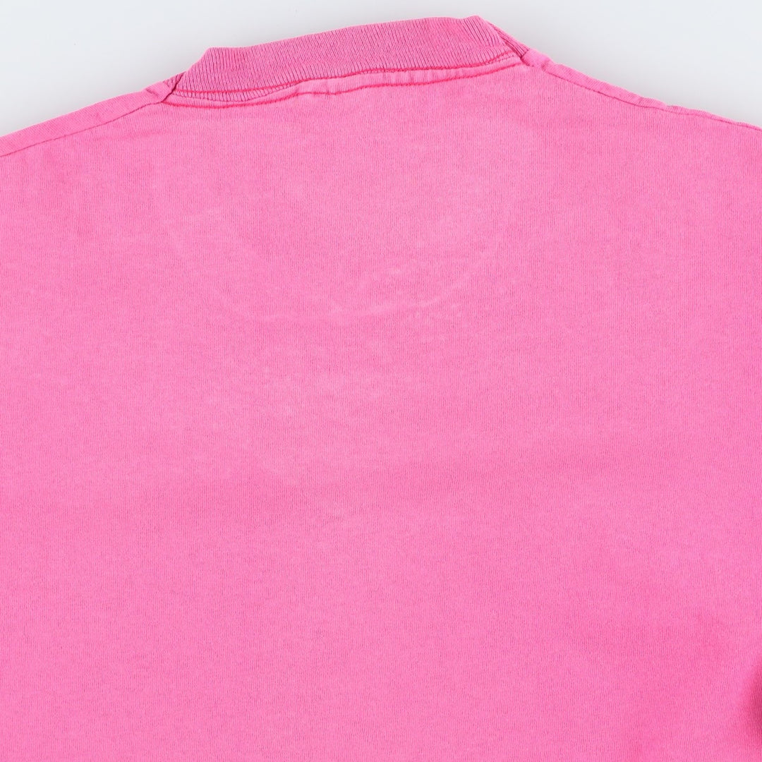 90'S Fruit of the Loom Jeppesen Sanderson Advertising T-Shirt, Made in USA, Men's Size L (approx.), Vintage cotton pink type Vintage Second Hand