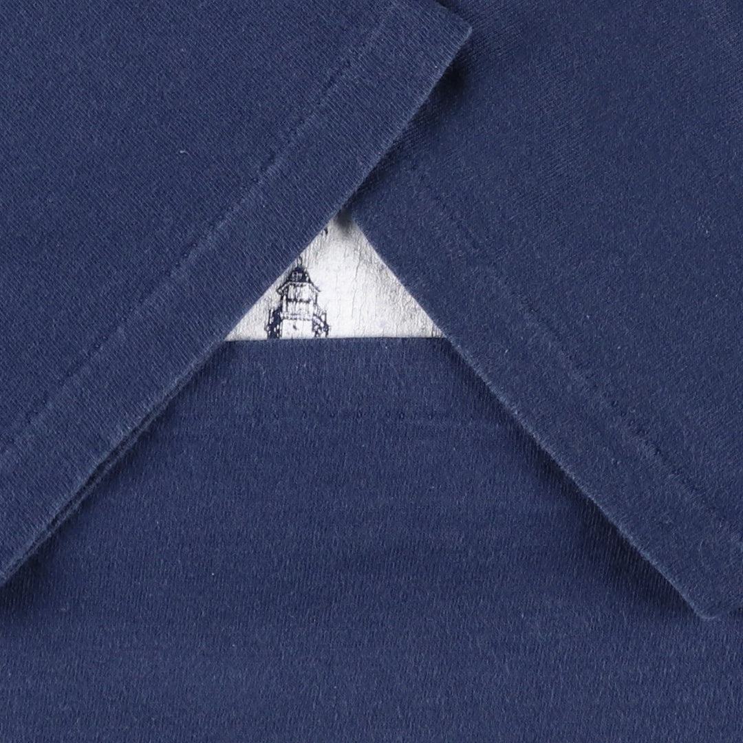 90'S ONEITA Colonial Williamsburg Print T-Shirt, Made in USA, Men's Size M (Equivalent), Vintage cotton navy blue type Vintage Second Hand