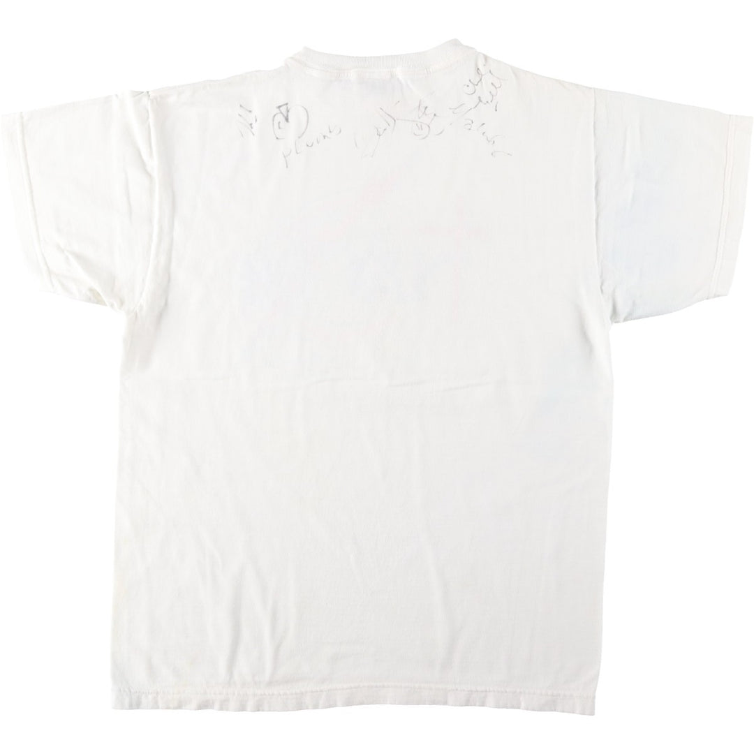 90'S GLOBAL Youth Active in Youth '98 Print T-Shirt, Men's Size L (Equivalent), Vintage cotton white type Vintage Second Hand