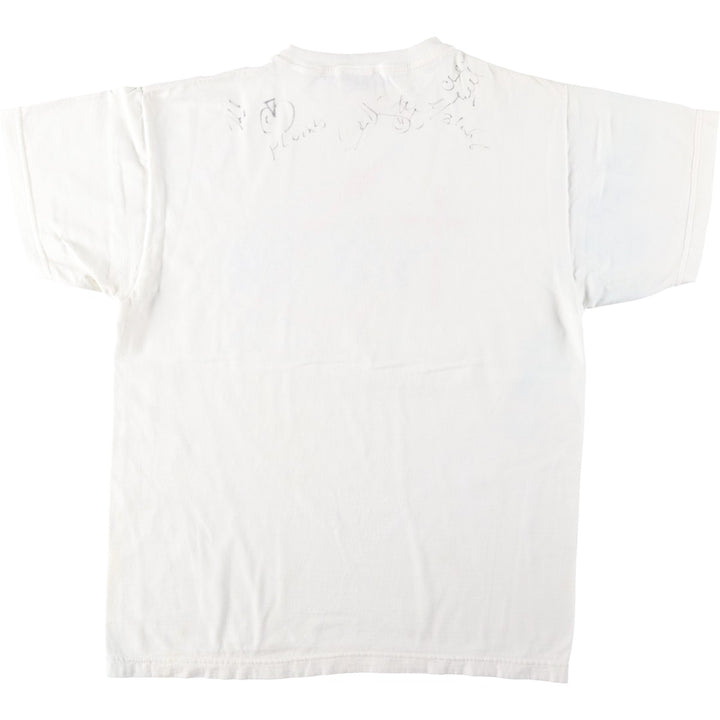 90'S GLOBAL Youth Active in Youth '98 Print T-Shirt, Men's Size L (Equivalent), Vintage cotton white type Vintage Second Hand