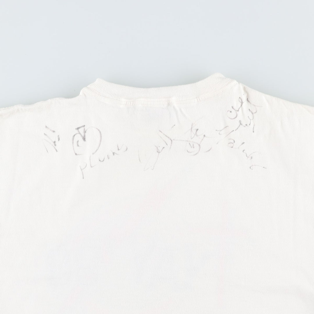 90'S GLOBAL Youth Active in Youth '98 Print T-Shirt, Men's Size L (Equivalent), Vintage cotton white type Vintage Second Hand