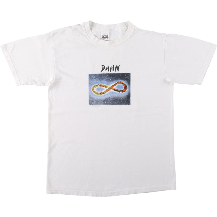 90'S Anvil advertising t-shirt, men's size M equivalent, vintage. cotton white type Vintage Second Hand
