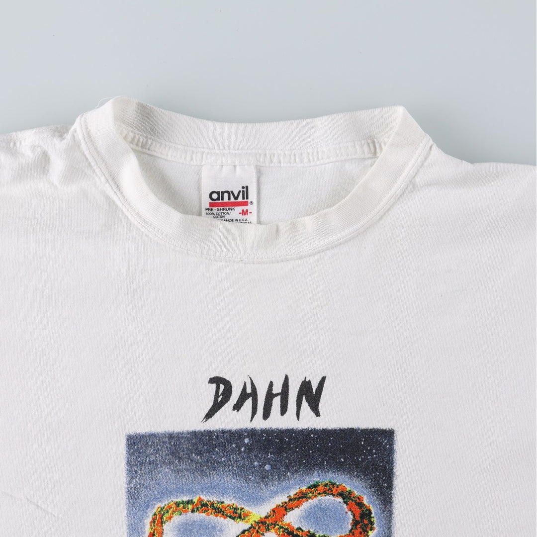 90'S Anvil advertising t-shirt, men's size M equivalent, vintage. cotton white type Vintage Second Hand