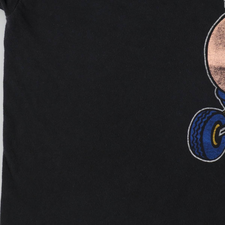 2000'S 707 Message Print T-Shirt, Men's XL (approx.) cotton black type Vintage Second Hand