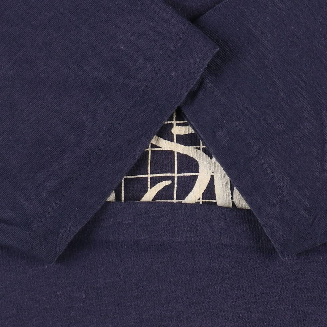 80'S Velva Sheen Penn State College T-shirt, Men's Size M (approx.), Vintage polyester navy blue type Vintage Second Hand