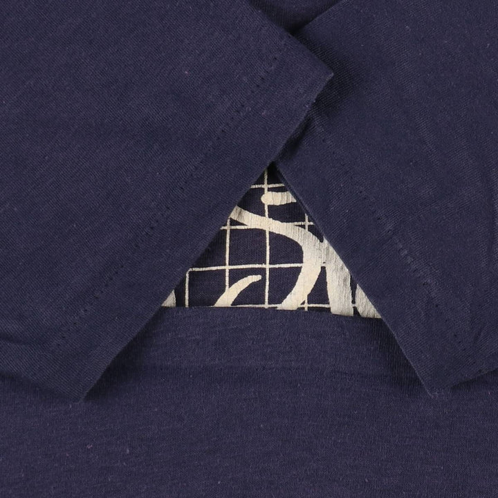 80'S Velva Sheen Penn State College T-shirt, Men's Size M (approx.), Vintage polyester navy blue type Vintage Second Hand