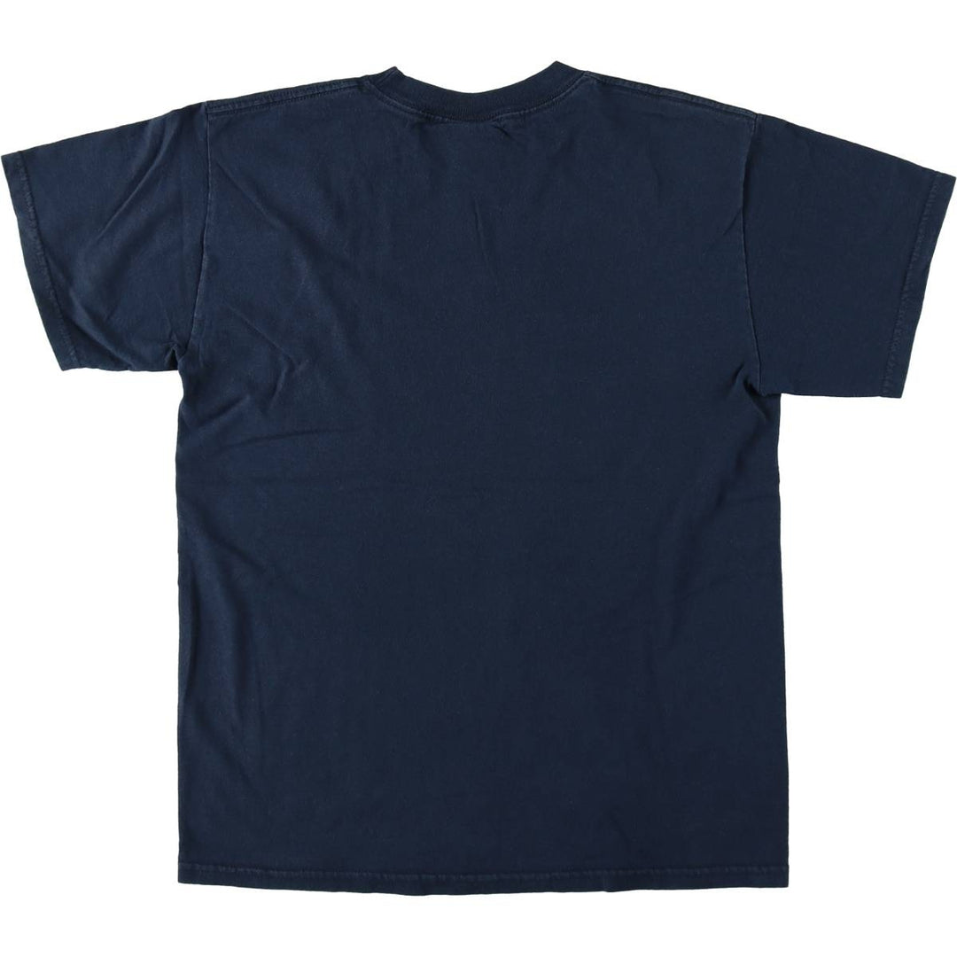2000'S Hybrid CHUCK NORRIS Print T-Shirt (Men's Size M) cotton navy blue type Vintage Second Hand