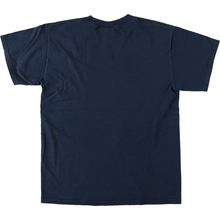 2000'S Hybrid CHUCK NORRIS Print T-Shirt (Men's Size M) cotton navy blue type Vintage Second Hand