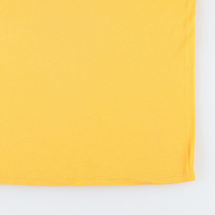 Russell Print T-Shirt, Made in USA, Men's Size L polyester yellow type Vintage Second Hand
