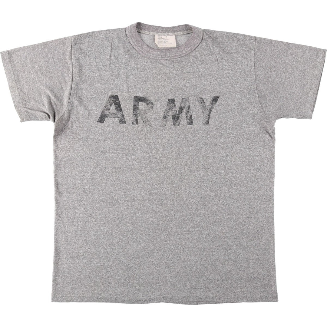 90'S US ARMY PFU Training Print T-Shirt, Made in USA, Medium (equivalent to men's M), Vintage cotton gray type Vintage Second Hand