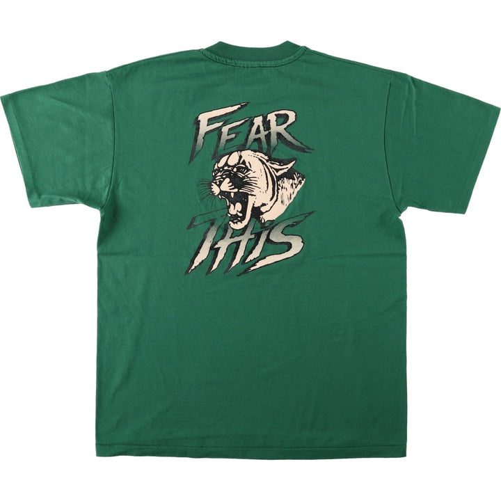 90'S Hanes HEAVYWEIGHT 50 cotton green type Vintage Second Hand