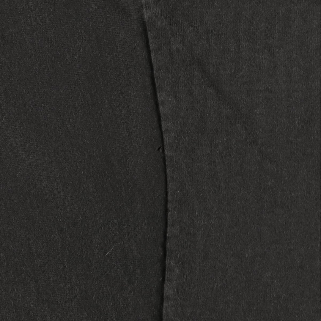 90'S Cotton Deluxe Henley Neck T-Shirt, Made in USA, Men's XL equivalent, Vintage cotton black type Vintage Second Hand
