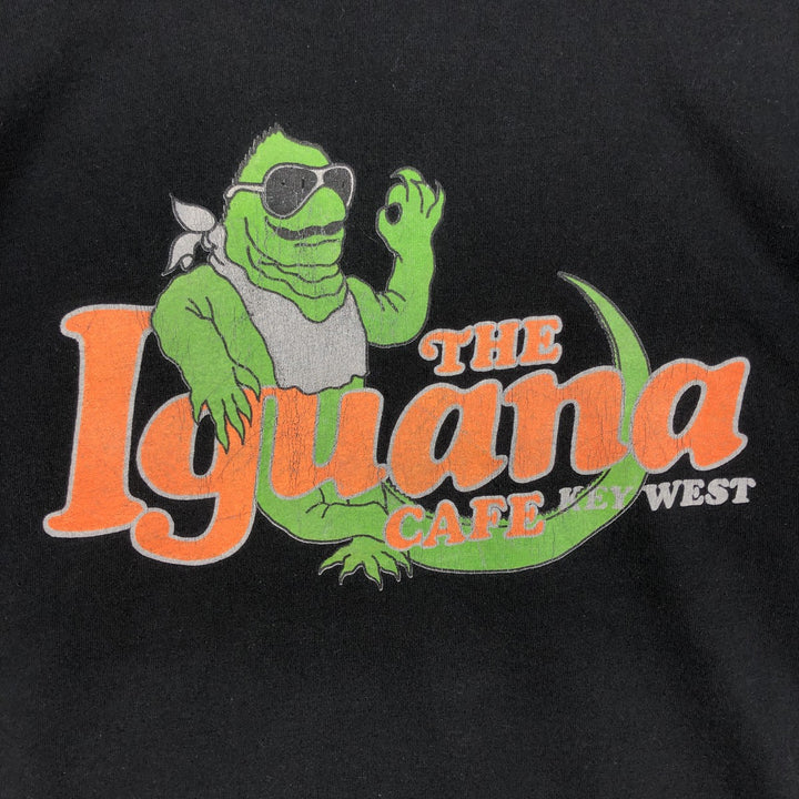 90'S Fruit of the Loom printed T-shirt, made in the USA, men's XL size, vintage cotton black type Vintage Second Hand