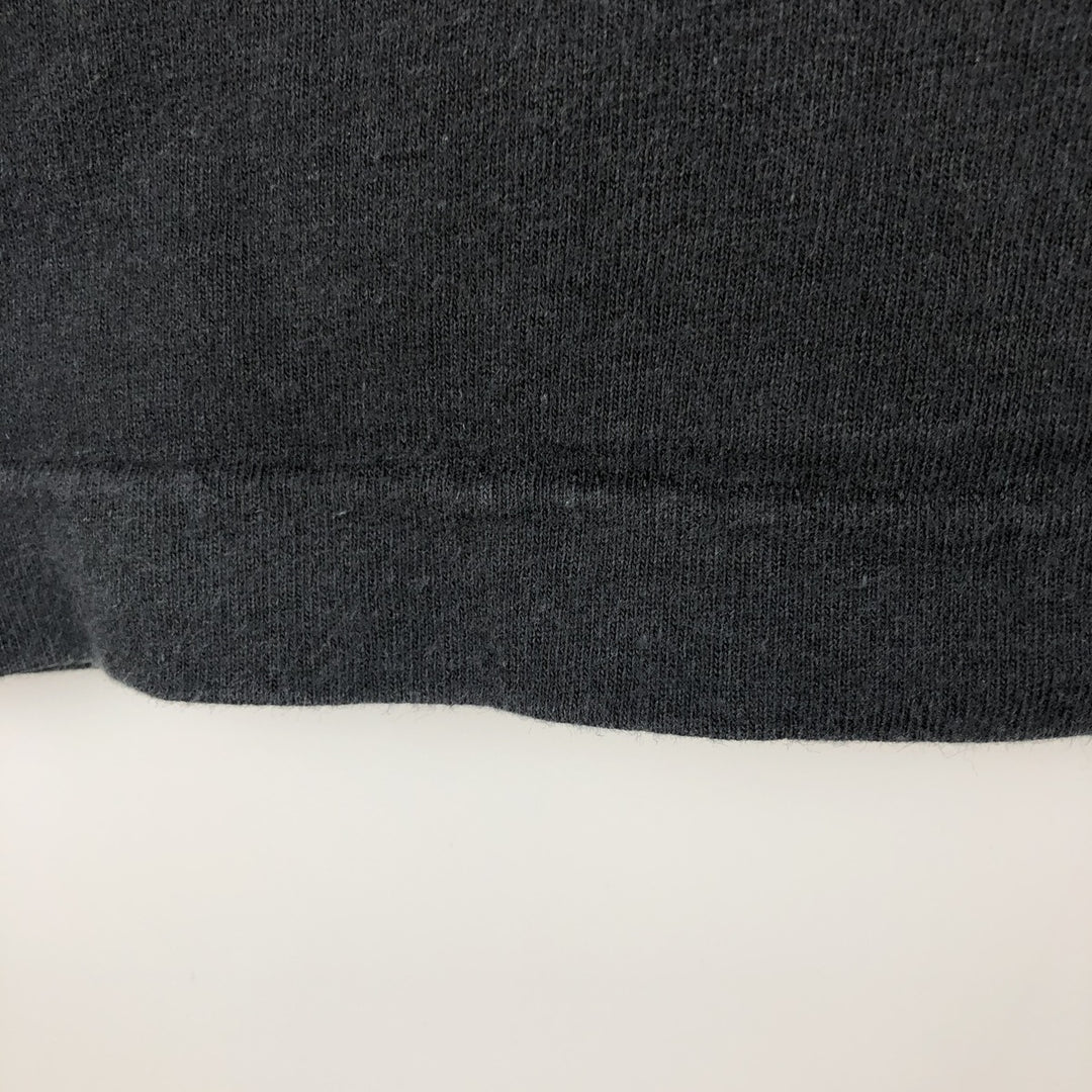 90'S Fruit of the Loom printed T-shirt, made in the USA, men's XL size, vintage cotton black type Vintage Second Hand