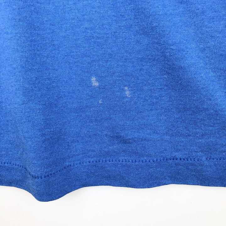 90'S Fruit of the Loom Best Message Print T-Shirt Made in USA Men's XL Vintage cotton blue type Vintage Second Hand