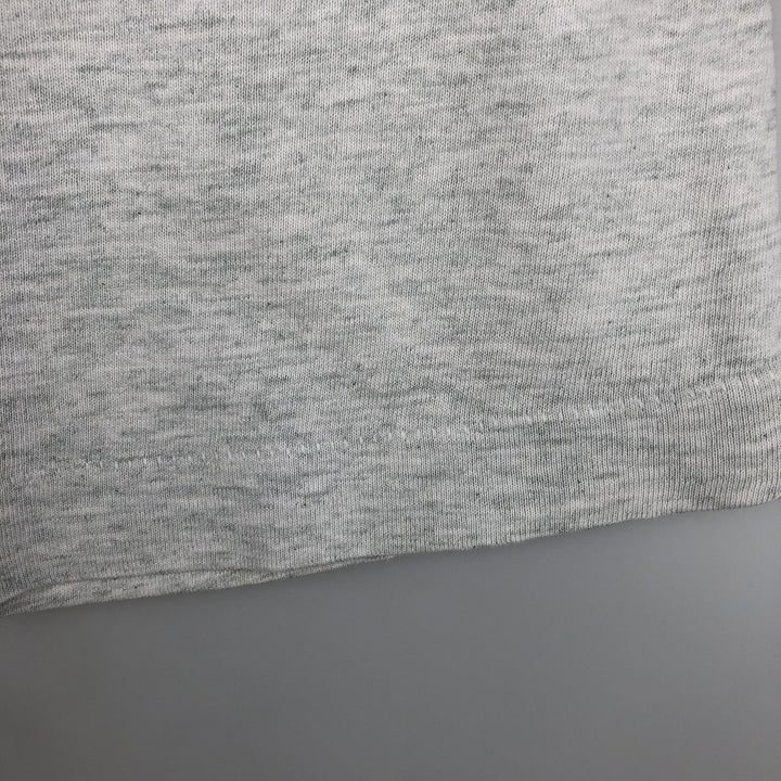 90'S Fruit of the Loom College T-shirt, Made in USA, Men's L size, Vintage cotton gray type Vintage Second Hand