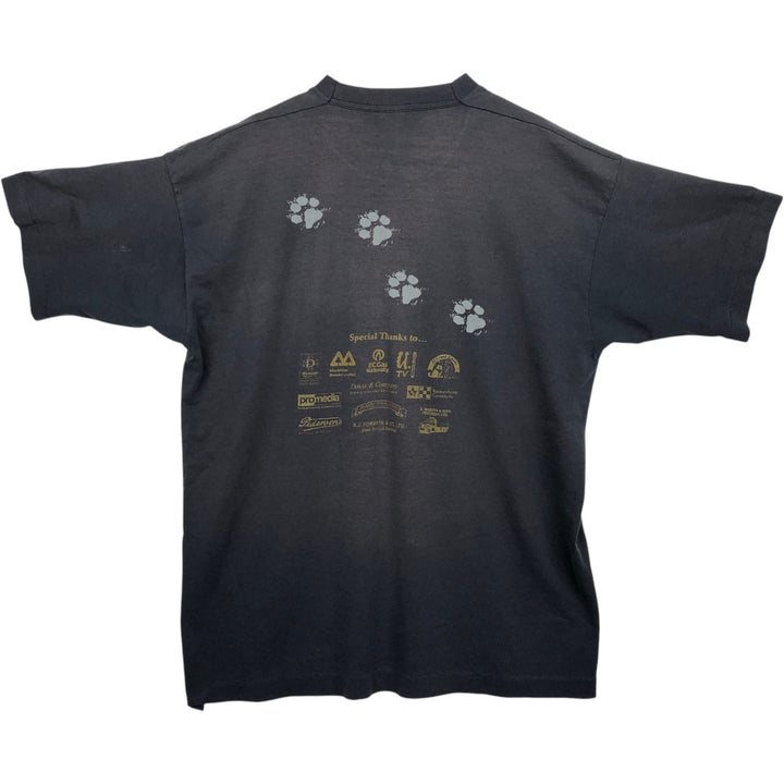 90s-00'S Fruit of the Loom Best Print T-Shirt, Made in Canada, Men's XL equivalent, Vintage cotton black type Vintage Second Hand