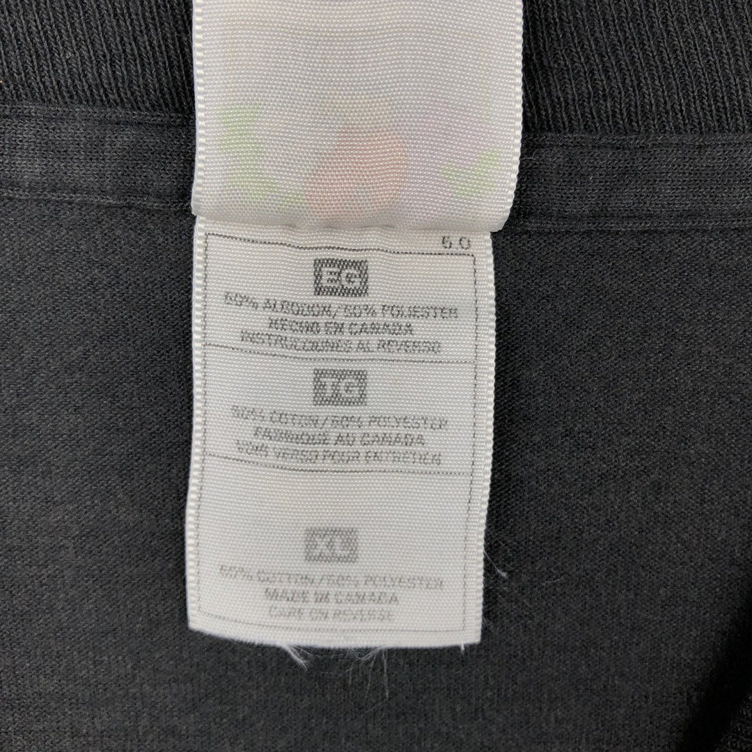 90s-00'S Fruit of the Loom Best Print T-Shirt, Made in Canada, Men's XL equivalent, Vintage cotton black type Vintage Second Hand