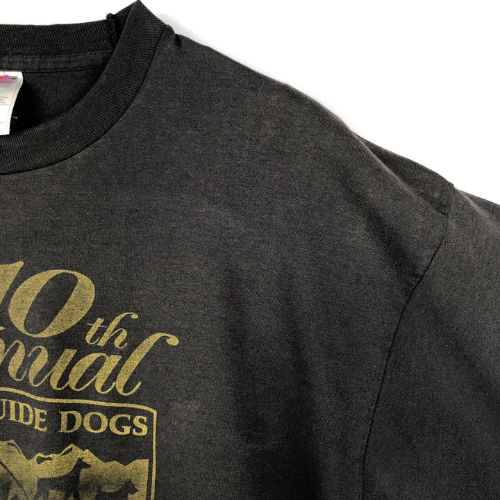 90s-00'S Fruit of the Loom Best Print T-Shirt, Made in Canada, Men's XL equivalent, Vintage cotton black type Vintage Second Hand