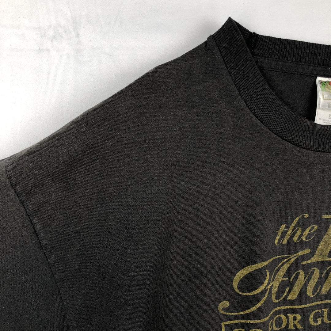 90s-00'S Fruit of the Loom Best Print T-Shirt, Made in Canada, Men's XL equivalent, Vintage cotton black type Vintage Second Hand