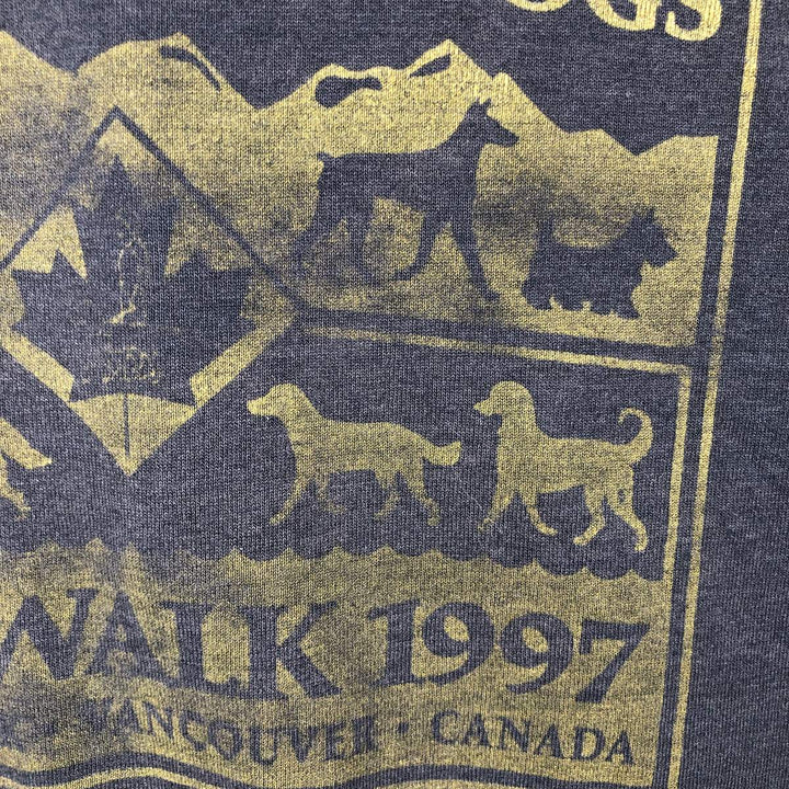 90s-00'S Fruit of the Loom Best Print T-Shirt, Made in Canada, Men's XL equivalent, Vintage cotton black type Vintage Second Hand