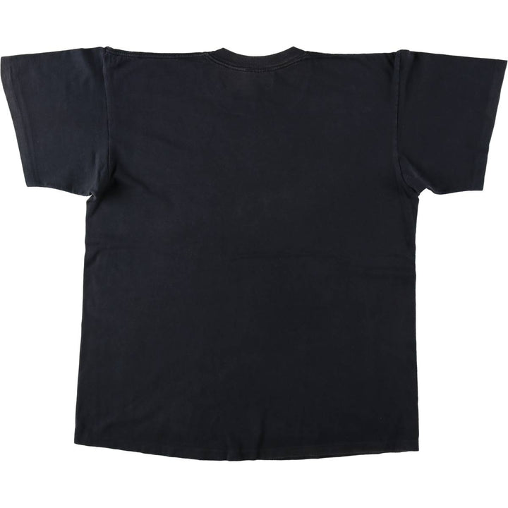 90'S BOCA Print T-Shirt, Made in Canada, Men's XL equivalent, Vintage cotton black type Vintage Second Hand
