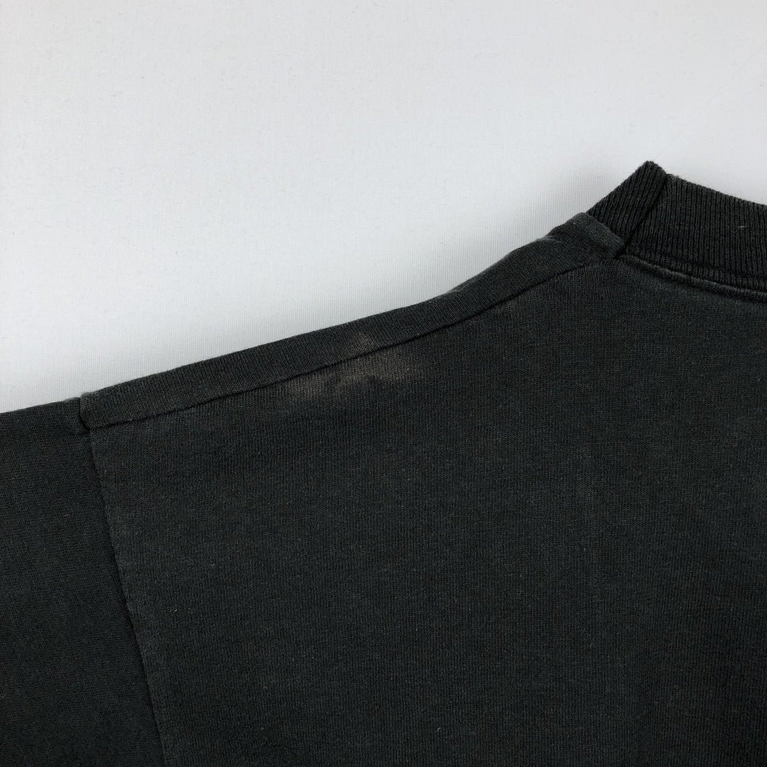 90'S Fruit of the Loom POW MIA Print T-Shirt, Made in USA, Men's XL equivalent, Vintage cotton black type Vintage Second Hand