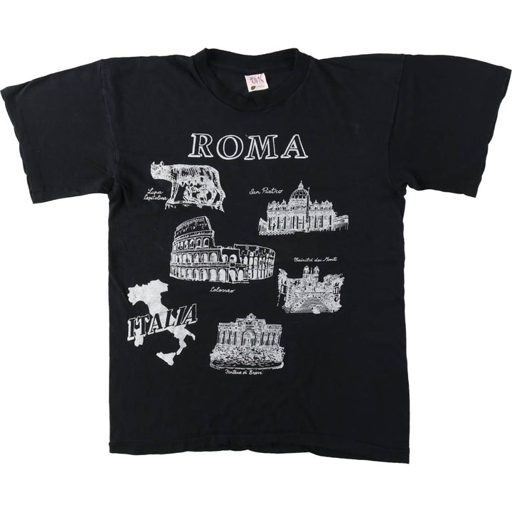 ~90'S PINK Souvenir T-shirt, Men's XXL equivalent, Vintage cotton black type Vintage Second Hand