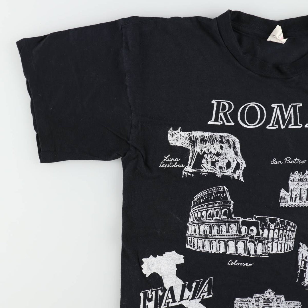 ~90'S PINK Souvenir T-shirt, Men's XXL equivalent, Vintage cotton black type Vintage Second Hand