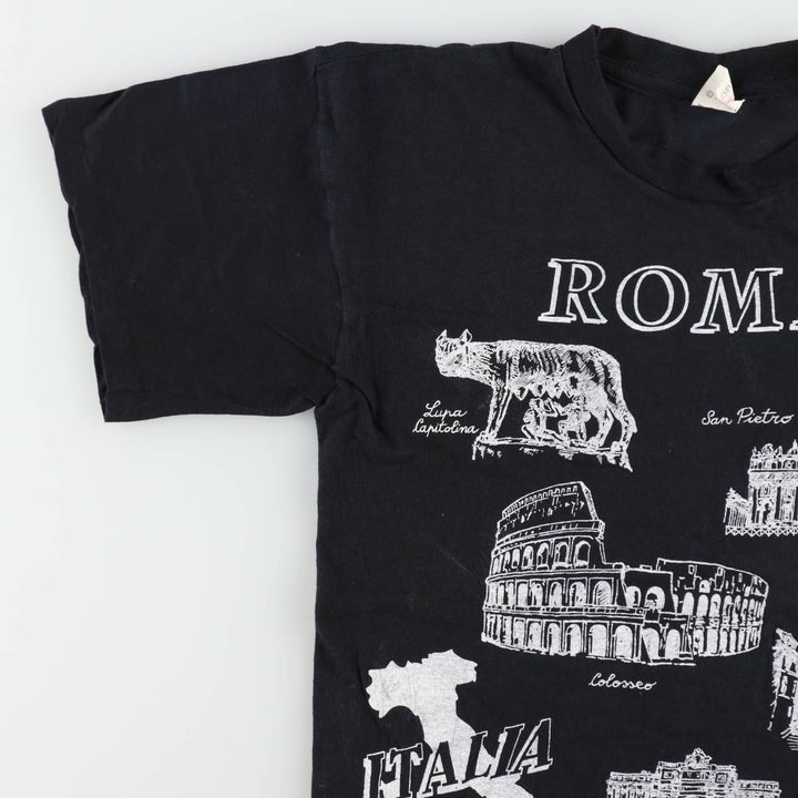 ~90'S PINK Souvenir T-shirt, Men's XXL equivalent, Vintage cotton black type Vintage Second Hand