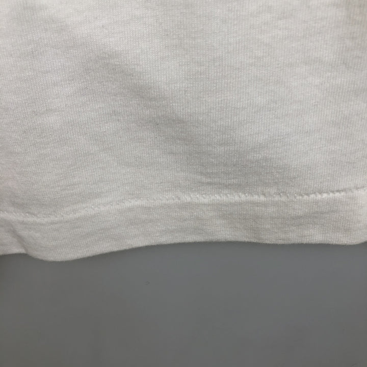 80'S Anvil Printed T-shirt Made in USA Men's XL Vintage polyester white type Vintage Second Hand