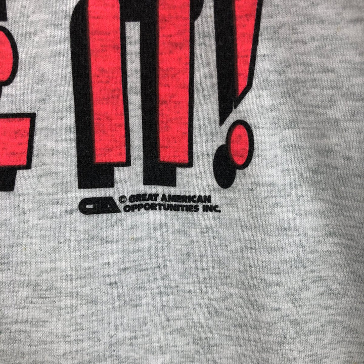 90'S Fruit of the Loom Best Printed T-shirt, Made in USA, Men's XXL, Vintage cotton gray type Vintage Second Hand