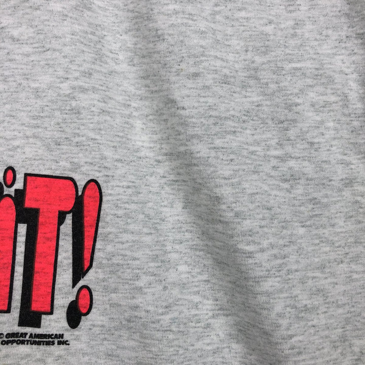 90'S Fruit of the Loom Best Printed T-shirt, Made in USA, Men's XXL, Vintage cotton gray type Vintage Second Hand