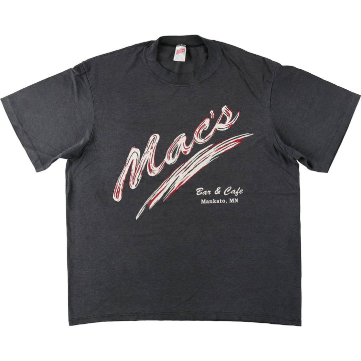 90'S Sofie Print T-Shirt, Made in USA, Men's XL equivalent, Vintage polyester black type Vintage Second Hand