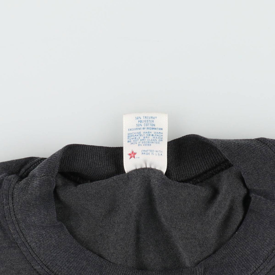90'S Sofie Print T-Shirt, Made in USA, Men's XL equivalent, Vintage polyester black type Vintage Second Hand