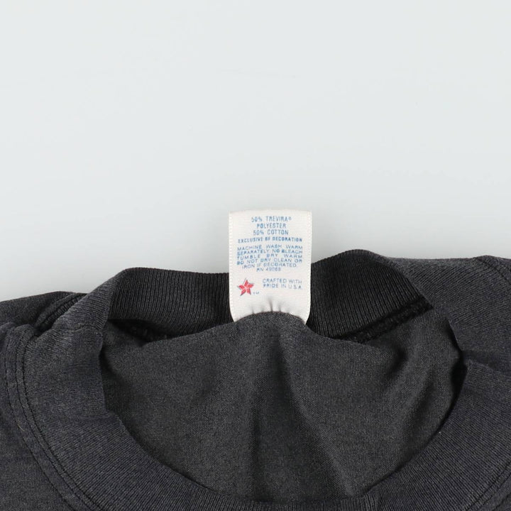90'S Sofie Print T-Shirt, Made in USA, Men's XL equivalent, Vintage polyester black type Vintage Second Hand