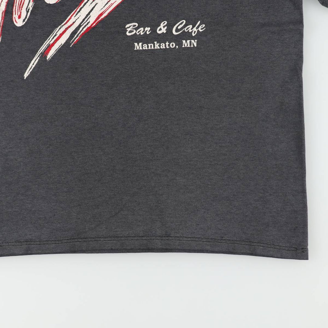 90'S Sofie Print T-Shirt, Made in USA, Men's XL equivalent, Vintage polyester black type Vintage Second Hand
