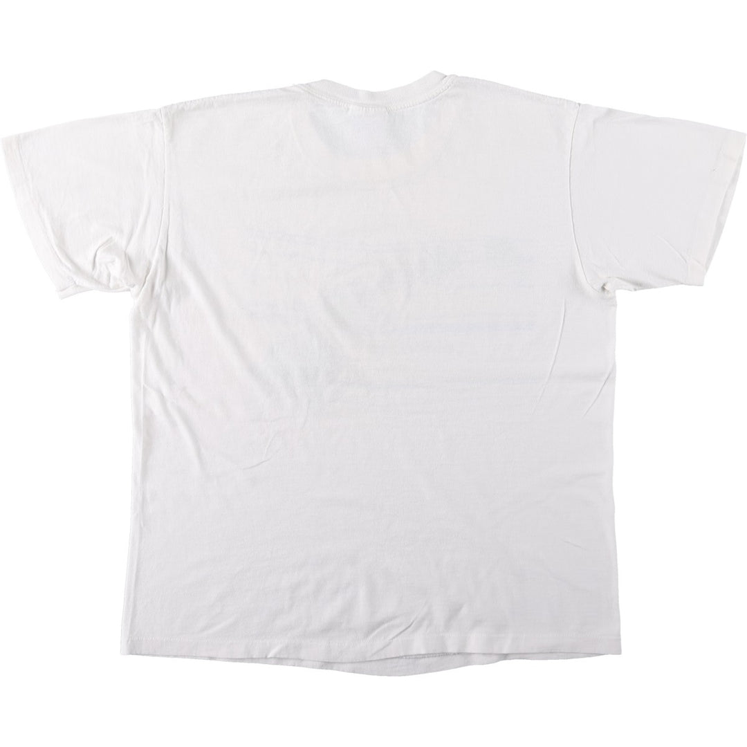 1980'S Hanes souvenir T-shirt, made in USA, men's size L equivalent, vintage. cotton white type Vintage Second Hand