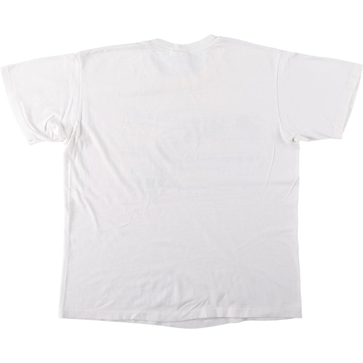 1980'S Hanes souvenir T-shirt, made in USA, men's size L equivalent, vintage. cotton white type Vintage Second Hand