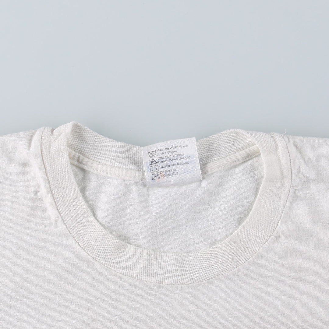 1980'S Hanes souvenir T-shirt, made in USA, men's size L equivalent, vintage. cotton white type Vintage Second Hand