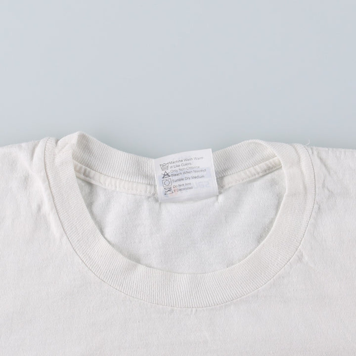 1980'S Hanes souvenir T-shirt, made in USA, men's size L equivalent, vintage. cotton white type Vintage Second Hand